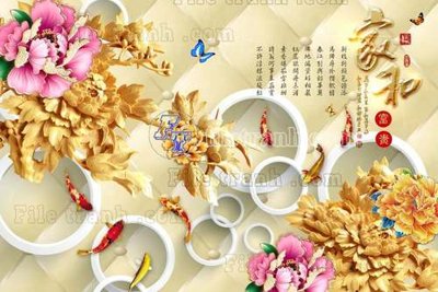 Tải file PSD File gốc in tranh tổng hợp tường nền K44526 (nguyên layer) để in