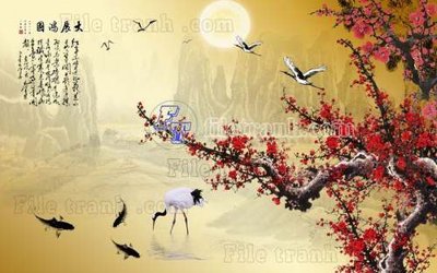 File gốc in mica File gốc in tranh tổng hợp tường nền K44643 chất lượng