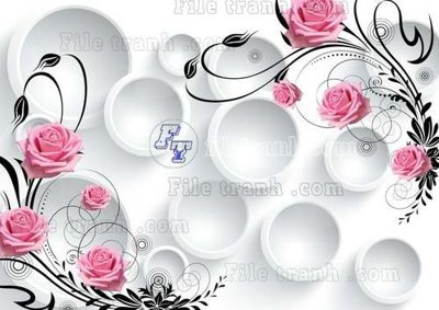 File in mica File gốc in tranh tổng hợp tường nền K44646 (ảnh gốc) đẹp