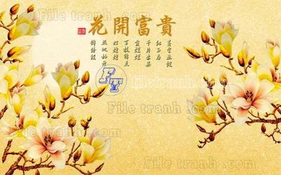 File gốc File gốc in tranh tổng hợp tường nền K44680 (in tráng gương) ốp tường