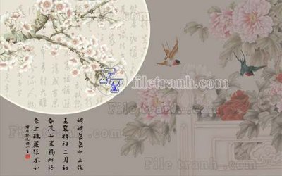 File PSD in ấn File gốc in tranh tổng hợp tường nền K44934 (chất lượng cao)