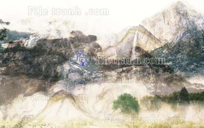 File gốc File gốc in tranh tổng hợp tường nền K44972 (in mica) làm quà tặng