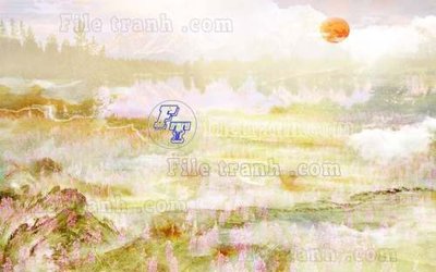 Chi tiết file tranh tráng gương File gốc in tranh tổng hợp tường nền K45051 (ảnh gốc)