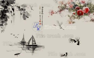 File in lụa File gốc in tranh tổng hợp tường nền K45117 (tân cổ điển) File gốc in tranh tổng hợp tường nền K45117