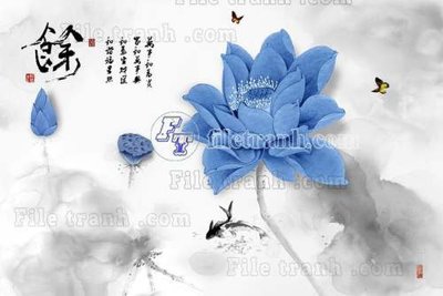 File gốc File gốc in tranh tổng hợp tường nền K45290 (in lụa) trang trí tường