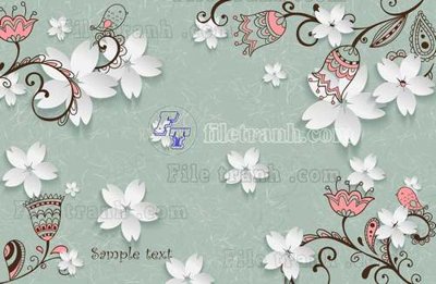 File in ấn chuyên nghiệp File gốc in tranh tổng hợp tường nền K45353 (file gốc)