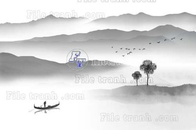 Chi tiết file ảnh File gốc in tranh tổng hợp tường nền K45412 sắc nét