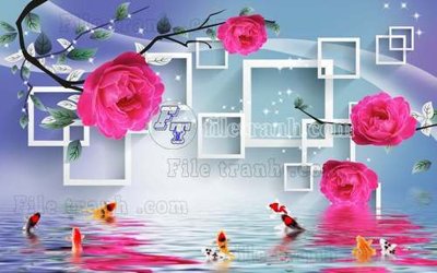 File PSD File gốc in tranh tổng hợp tường nền K45591 (bản gốc) độ phân giải cao