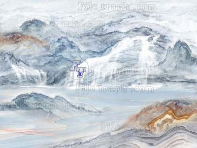 File in trần File gốc in tranh tổng hợp tường nền K45620 (file gốc) phong thủy