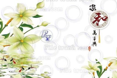 File tranh gốc File gốc in tranh tổng hợp tường nền K45642 (bản quyền) độc đáo