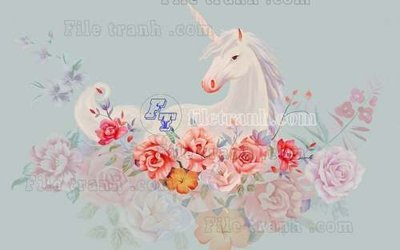 File tranh quảng cáo File tranh gốc dán tường hươu nai sừng K47131 (file gốc) chuyên nghiệp