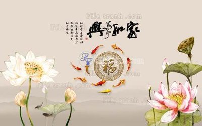 File tranh in mica File tranh gốc tranh tường hoa 3d đẹp K48012 (độ phân giải cao)