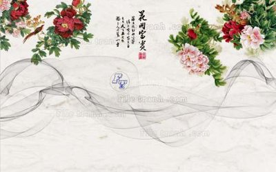 File tranh File tranh gốc tranh tường hoa 3d đẹp K48024 (gốc) phong cách tối giản