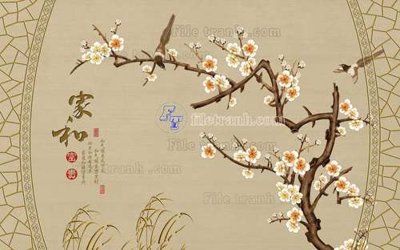 File gốc File tranh gốc tranh tường hoa 3d đẹp K48282 (chủ đề hiện đại) trang trí