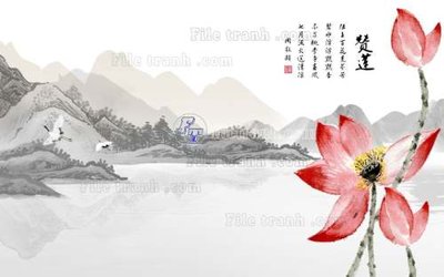 File gốc File tranh gốc tranh tường hoa 3d đẹp K48285 (PSD/TIFF) độ phân giải cao