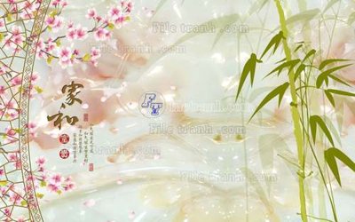 File gốc File tranh gốc tranh tường hoa 3d đẹp K48290 (chuẩn CMYK) cho nhà in