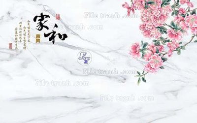 File gốc in ấn File tranh gốc tranh tường hoa 3d đẹp K48402 độ phân giải cao