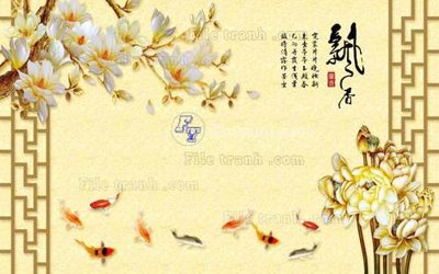 Tải file tranh File tranh gốc tranh tường hoa 3d đẹp K48484 (ảnh gốc) ngay