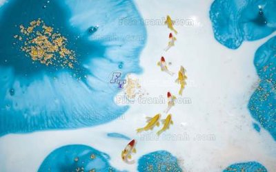 File tranh quảng cáo File tranh gốc tranh tường hoa 3d đẹp K48501 (file gốc) chuyên nghiệp