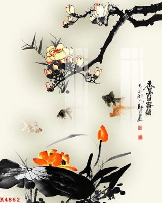 File gốc File gốc in tranh tổng hợp K4862 (PNG) chất lượng cao