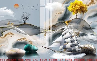 File tranh File gốc in tranh tổng hợp K49130 (ảnh gốc) chi tiết rõ ràng