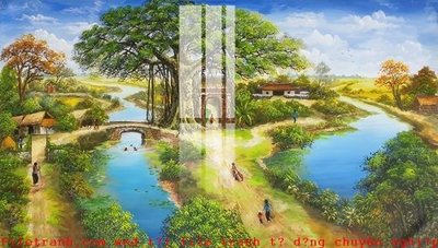 File in trần File gốc in tranh tổng hợp K50542 (bản gốc) phong cảnh