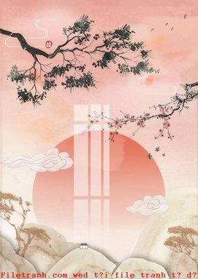 File tranh PSD File gốc in tranh tổng hợp K50598 chất lượng cao