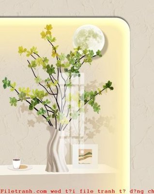 File tranh File gốc in tranh tổng hợp K50647 (gốc) chủ đề tĩnh vật