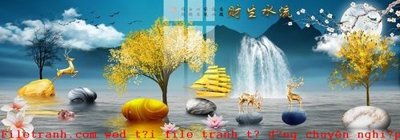 File PSD File gốc in tranh tổng hợp K50847 (bản gốc) chất lượng nhất