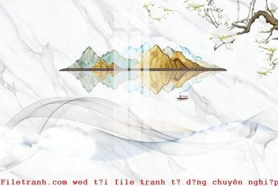 File in trần File gốc in tranh tổng hợp K52960 (file gốc) xuyên sáng