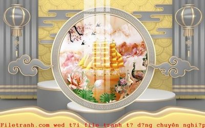 File PSD File gốc in tranh tổng hợp K52964 (bản gốc) đã tách nền