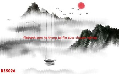 File gốc in mica File gốc in tranh tổng hợp K55026 chất lượng