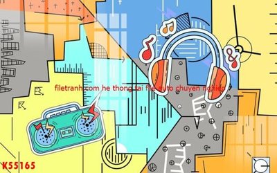 Tải file File gốc in tranh tổng hợp K55165 (gốc) chủ đề hoa sen