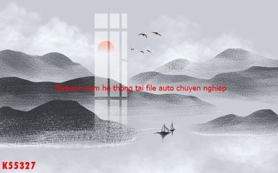 File tranh File gốc in tranh tổng hợp K55327 (ảnh gốc) in trần 3D