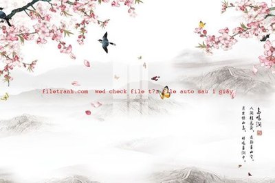 Ảnh gốc File gốc in tranh nền tường tổng hợp K55453 (độ nét cao) in tráng gương