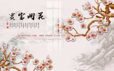 File gốc File gốc in tranh nền tường tổng hợp K55455 (cho in ấn) từ kho Filetranh