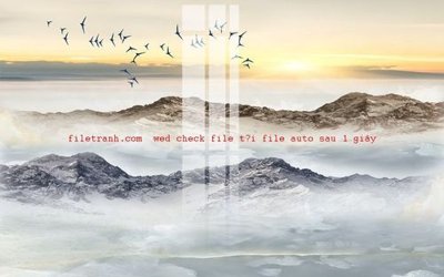 File tranh File gốc in tranh nền tường tổng hợp K56469 (file gốc) chủ đề phong thủy