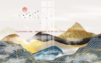 File PSD File gốc in tranh nền tường tổng hợp K57079 (bản gốc) cho nhà in