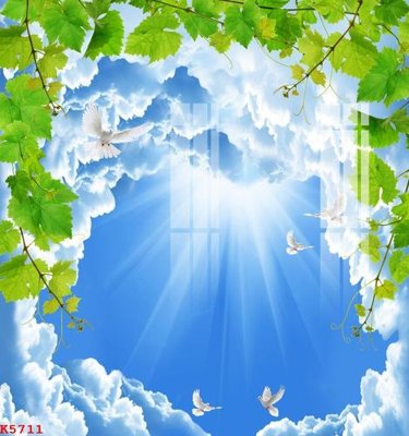 File in trần File gốc in tranh tổng hợp K5711 (bản gốc 3D) sống động