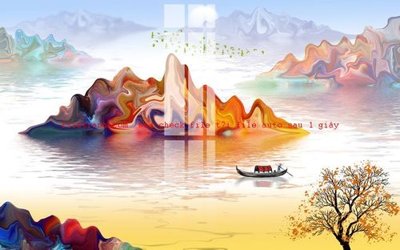 File tranh File gốc in tranh nền tường tổng hợp K57137 (gốc) in trên kính