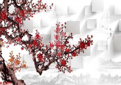 File tranh File gốc in tranh tổng hợp K5735 (bản gốc) in lụa 3D