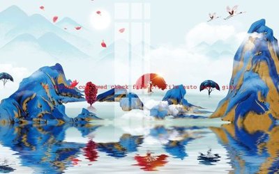 Download file gốc File gốc in tranh nền tường tổng hợp K57354 (in lụa) hoa lá