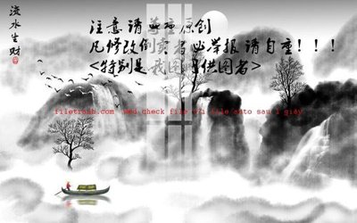 File gốc File gốc in tranh nền tường tổng hợp K57508 (in lụa) tranh thuận buồm