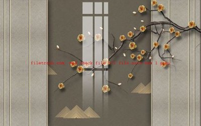 File gốc File gốc in tranh nền tường tổng hợp K57653 (cho in UV) siêu nét