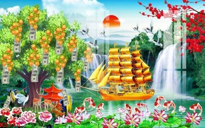 File tranh File gốc in tranh tổng hợp K5790 (ảnh gốc) cho in ấn kỹ thuật số