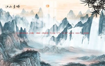 File gốc File gốc in tranh nền tường tổng hợp K58062 (in mica) làm quà tặng