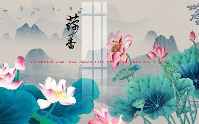 File in ấn File gốc in tranh nền tường tổng hợp K58068 (bản gốc) từ file gốc