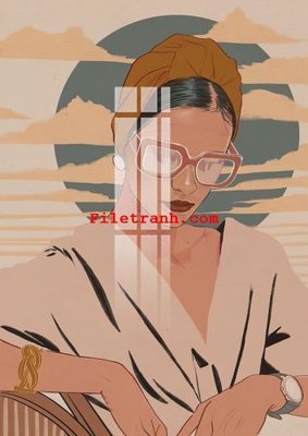 File gốc File gốc in tranh nền tường tổng hợp K59360 (vector) cho in ấn