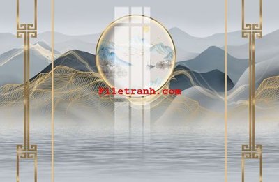 File tranh in tráng gương File gốc in tranh nền tường tổng hợp K59375 (siêu nét)