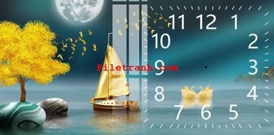 File tranh File gốc in tranh nền tường tổng hợp K59519 (bản gốc) in lụa 5D